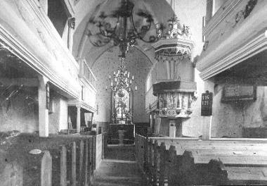 Der Blick in die Kirche vor dem 2. Weltkrieg